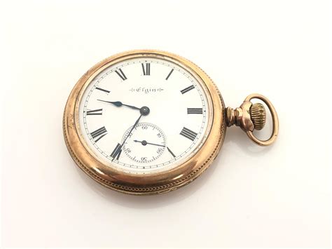 Lot Ca 1903 Antique Elgin Gold Filled Pocket Watch