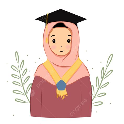 Muslim Graduation Png Image Illustration Of People Graduating Muslim