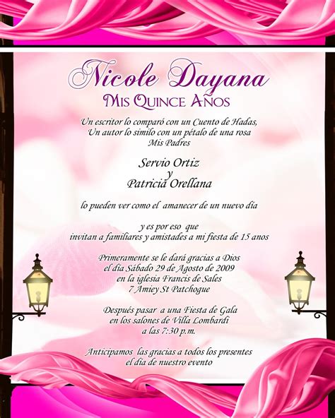 Invitación Para 15 Años Novedosa Rosada Y Fucsia Con Rosas Y Listones