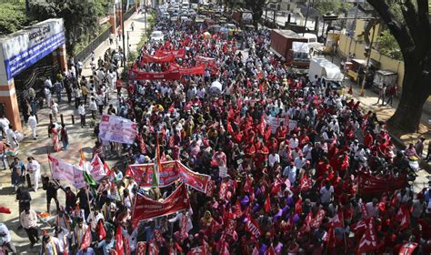 Indian Workers Hold Biggest Strike In History Popularresistanceorg