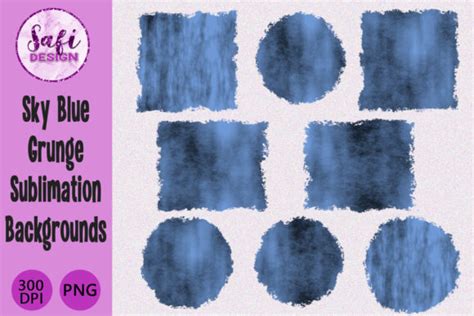 Sky Blue Grunge Sublimation Backgrounds Graphic By Safi Designs