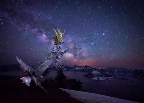 The Milky Way Over Crater Lake Photograph By Matt Shiffler Pixels