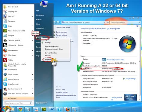 Am I Running A 32 Bit Or 64 Bit Version Of Windows 7 Business 2