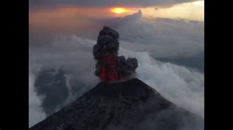 Guatemala Mt Fuego Volcano Eruptions Drone Video Youtube