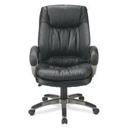 This chair is suitable for you who like to look slim. Realspace Soho Harrington High-back Leather Chair ...