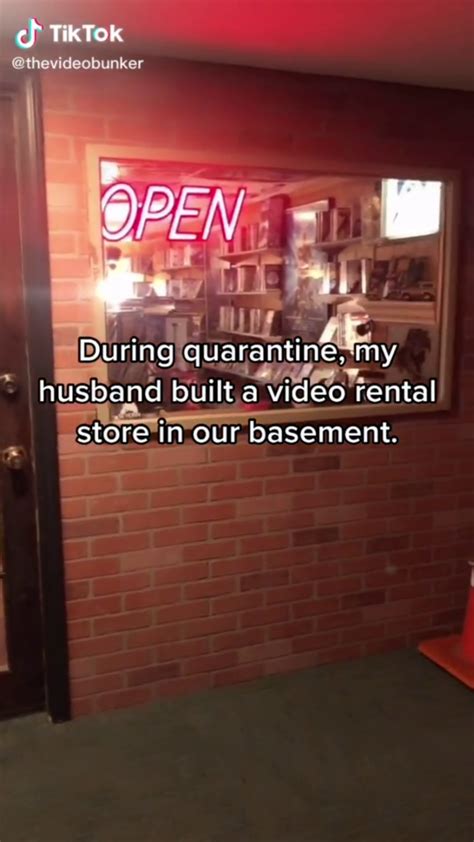 Husband Builds Video Rental Store In Basement During Quarantine And It Will Blow Your Mind