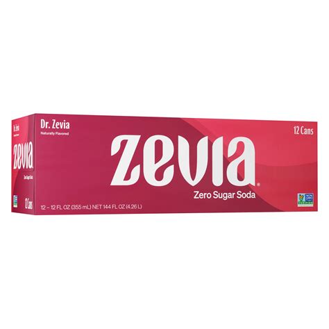 Zevia Zero Sugar Dr Zevia Soda 12 Pk Cans Shop Soda At H E B