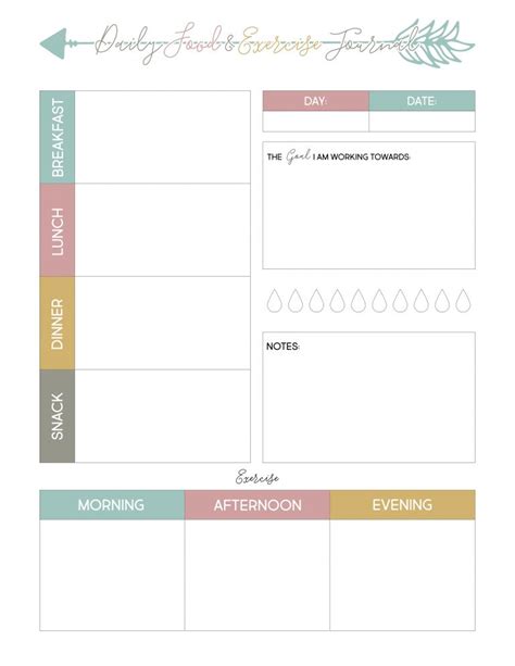 Free Weight Loss Planner Printable The Cottage Market