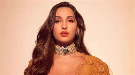 Nora Fatehi Is A Vision To Behold In This Mustard Lehenga Set Take A Look Fashion News The