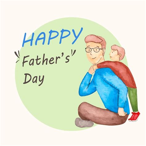 Premium Vector Watercolor Illustration Vector Graphic Of Father Day