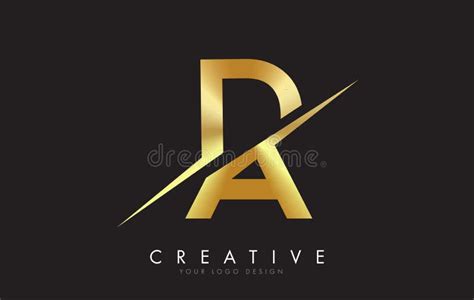 Una Letra De Oro Logo Monogram Vector Design Creativo Un Icono De La