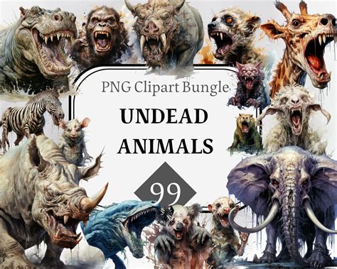 Undead Animals Clipart Zombie Animal Commercial Use Png Zombie