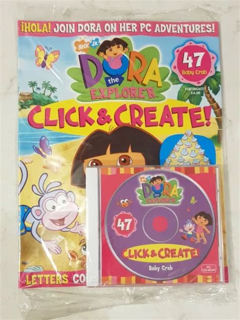 Dora The Explorer Click And Create Pc Cd Rom With Magazine New And Sealed