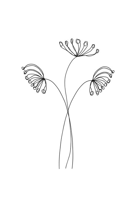 Check out inspiring examples of lineartflowers artwork on deviantart, and get inspired by our community of talented artists. Minimal Line Art Flowers II tapet | Fototapet - Happywall