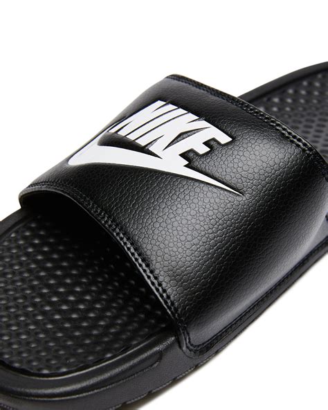 Nike Mens Benassi Just Do It Slide Black White Surfstitch