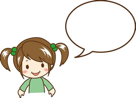 Girl Public Speaking Clipart