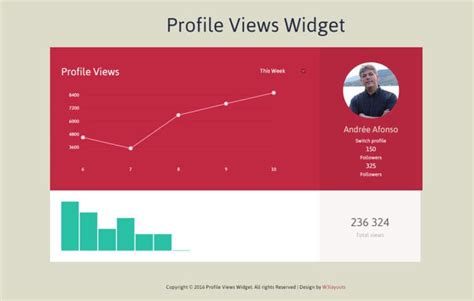 Profile Views Widget Responsive Template W3layouts