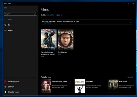 Open the file and follow your computer's installation instructions. Movies & TV for Windows 10 to get improved UI, download ...