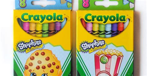 8 Count Crayola Shopkins Themed Crayons Whats Inside The Box Jenny
