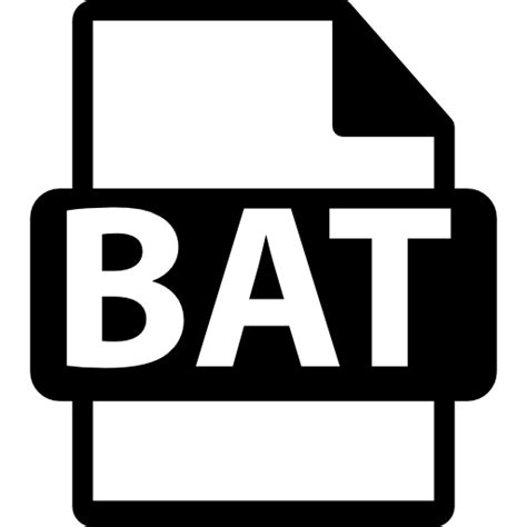 Bat File Format Bat Batch File Interface Bat File Bat Format Icon