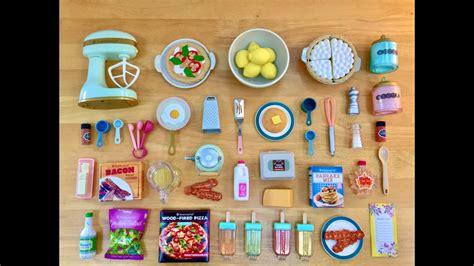 American Girl Doll Kitchen Food Sets Youtube