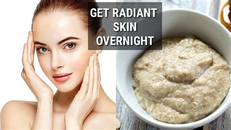 Easy Overnight Homemade Face Mask For Radiant Skin Diy Face Mask Moulisworld Youtube