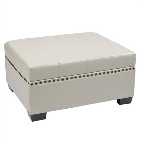 91.88 kb, 500 x 500. 25 White Leather Ottomans (SQUARE & RECTANGLE)