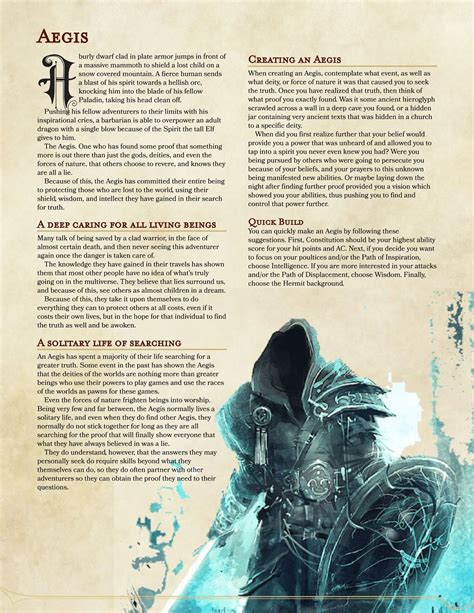 d and d 5e homebrew classes julumr