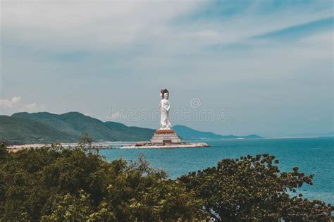 Goddess Guanyin Statue In Nanshan Sanya China Stock Image Image Of