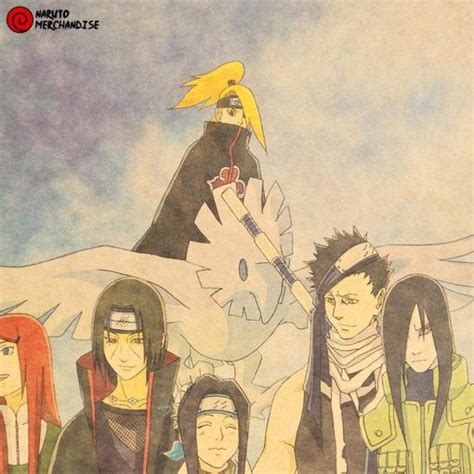 Naruto Dead Characters Poster Naruto Merch