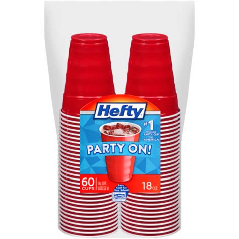 Hefty® Party On Red Plastic Party Cups 60 Ct Harris Teeter
