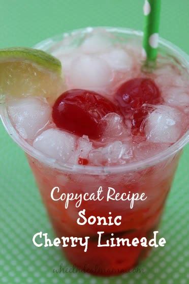 Sonic Cherry Limeade Copycat Recipe Wheel N Deal Mama