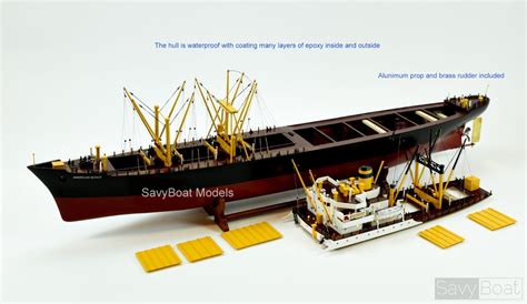 American Scout C 2 Cargo Ship Handcrafted Wooden Model Boat