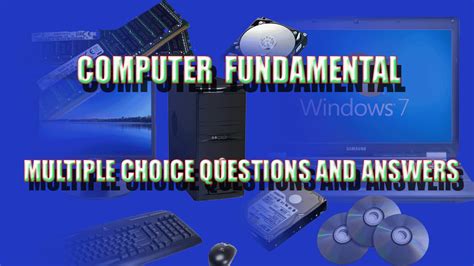 Multiple choice questions on it fundamentals topic basic computer knowledge. Computer Fundamentals Multiple Choice Questions(MCQs) and ...
