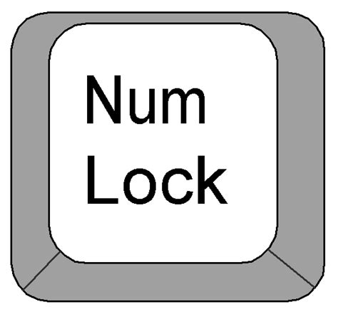 Clipart Computer Keyboard Keys Num Lock Key