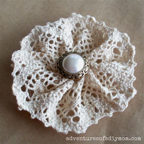 How To Make A Lace Flower Adventures Of A Diy Mom