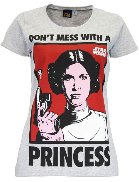 Character Ladies Star Wars Short Sleeve T Shirt Princess Leia Top X