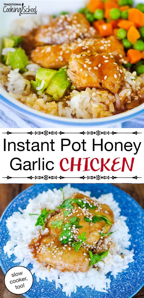 Maybe you would like to learn more about one of these? Instant Pot Honey Garlic Chicken (slow cooker, too ...