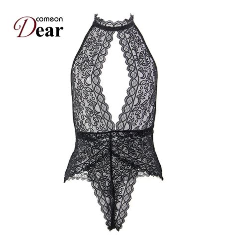 comeondear lingerie body dentelle sexy women sexy bodysuits for sex open cup backless sexy