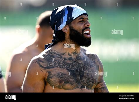 Josh Addo Carr Of The Blues Following A Nsw State Of Origin Team Training Session In Sydney