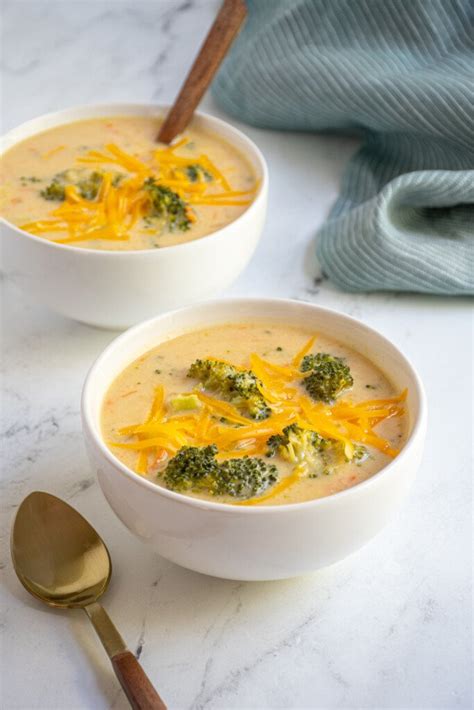 Healthy Broccoli Cheese Soup The Schmidty Wife