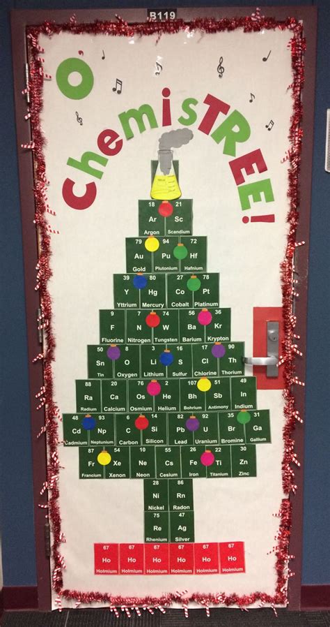 O Chemistree Door Decoration Science Classroom Decorations