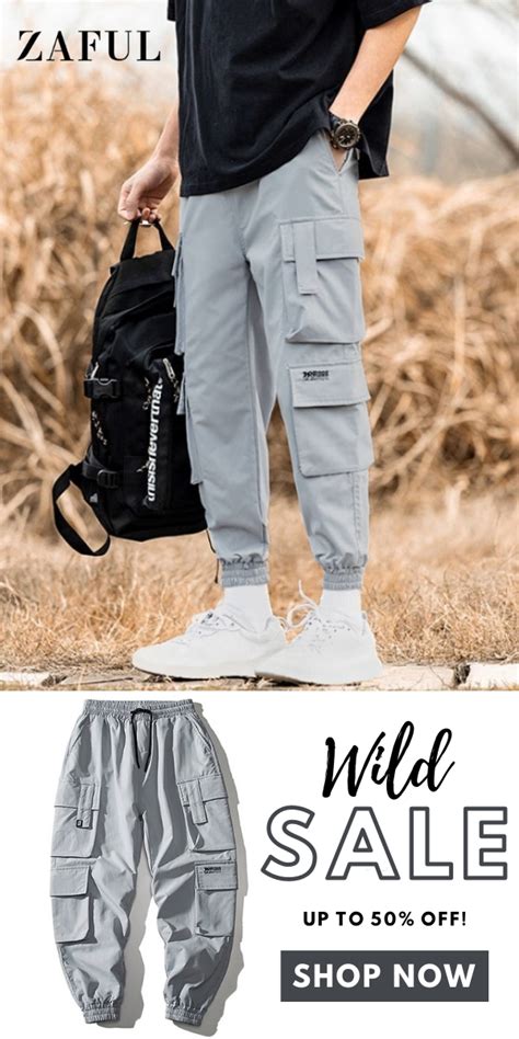 Multi Flap Pockets Drawstring Cargo Jogger Techwear Pants Black Coffee