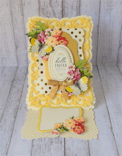 Crafty Creations With Shemaine Elegant Easel Card Kit By Anna Griffin