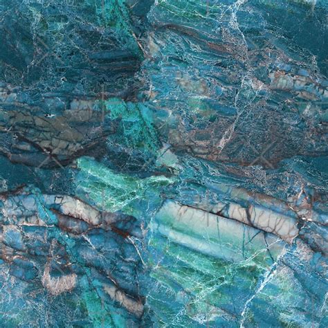 Blue Turquoise Marble Stone Rock By Colorflowart Redbubble