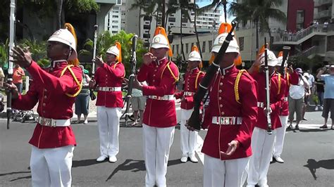 Hawaii Royal Honor Guard Aloha Week Parade 2011 Youtube