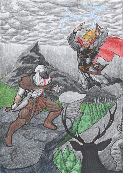 Kratos Vs Thor By Quiqueperezsoler On Deviantart