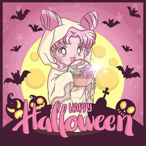 Chibiusa Happy Halloween By Riccardobacci On DeviantArt Sailor Moon Halloween Sailor Chibi
