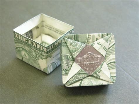 Dollar Bill Square Box Easy Money Origami