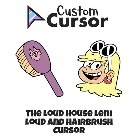 The Loud House Leni Loud And Hairbrush Cursor Custom Cursor